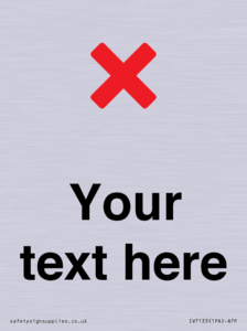 Custom plain background, red cross sign